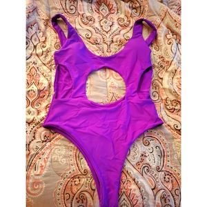 Icon Swim Purple one piece swimsuit size LG